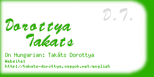 dorottya takats business card